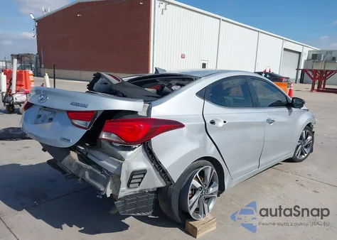 2015 Hyundai Elantra Limited z USA, uszkodzony, nr VIN KMHDH4AE4FU326988